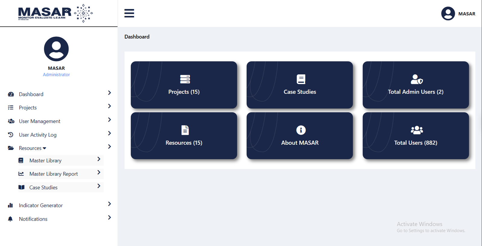 MASAR CRM Organization Management Portal
